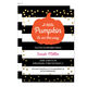 Black Pumpkin Confetti Baby Shower Invitations Image 2 of 5